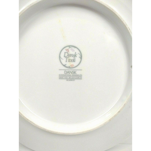 Tivoli Belles Fleurs Large Round Serving Bowl or Platter Japan 12.25” Dansk 80's - Picture 7 of 7